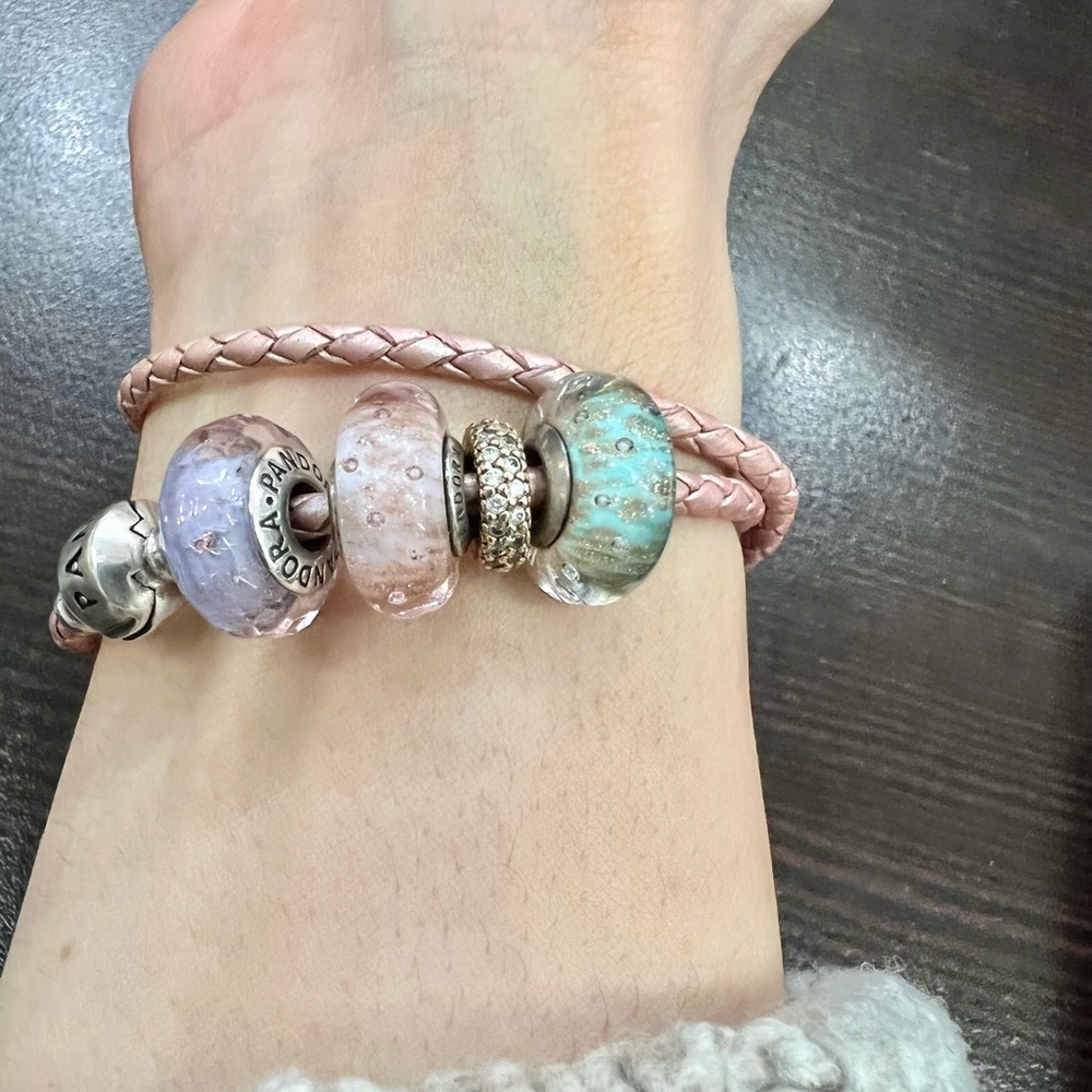 Pandora double cord bracelet (charms are not included) - Picture 2 of 6